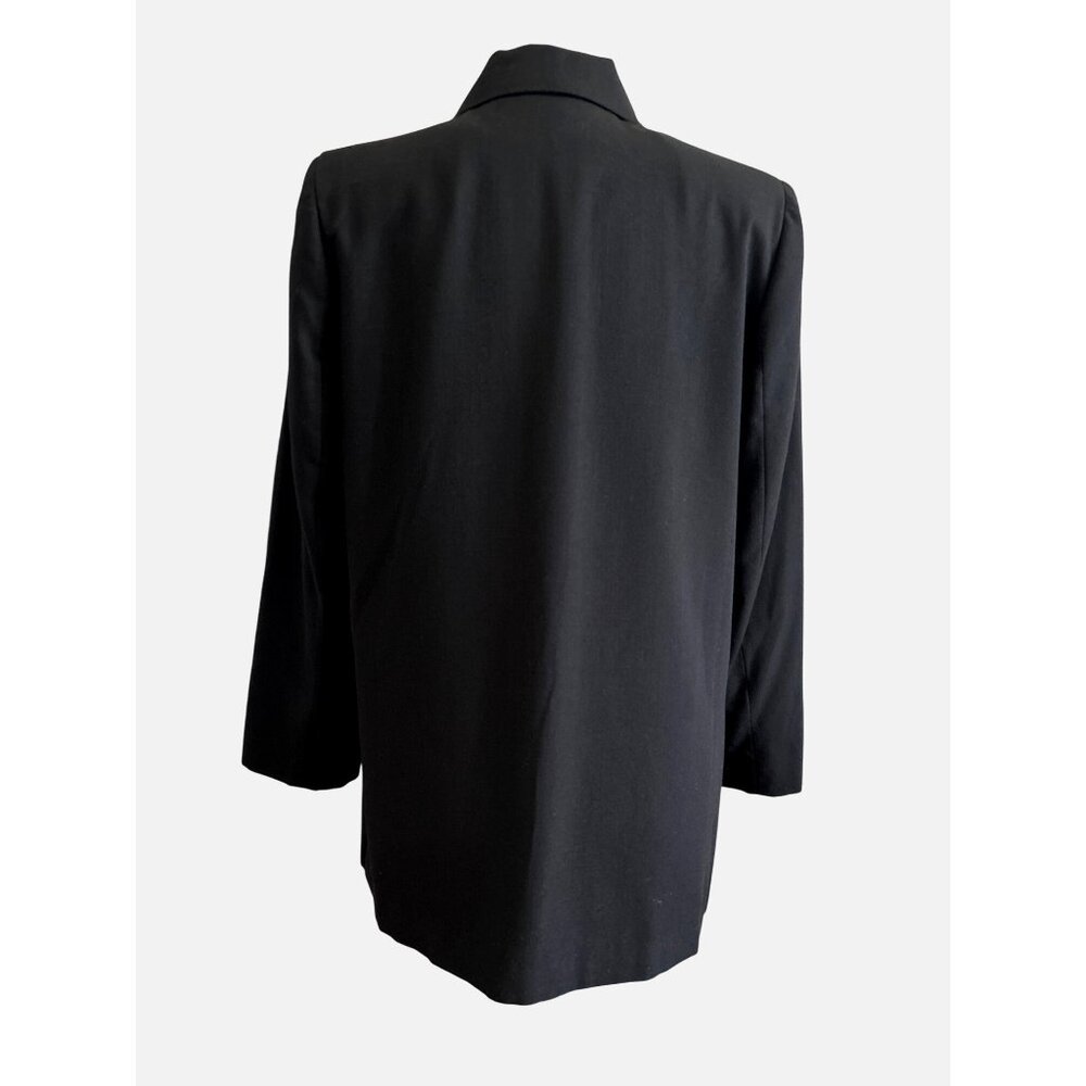 Vtg. Sag Harbor Womens Black Two-Button Blazer Size 12 Professional Wear Office - Picture 3 of 8